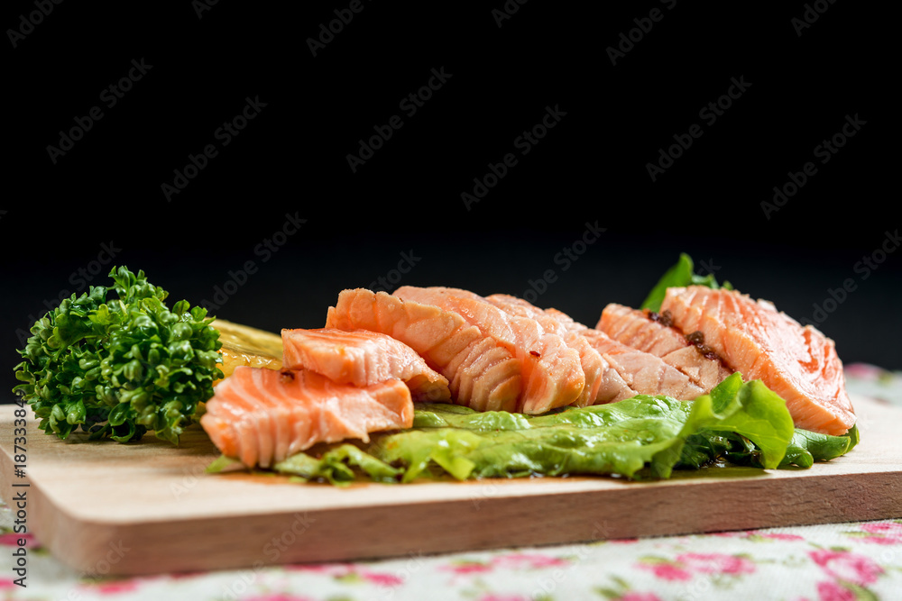 Japanese food fresh raw fish mixed sashimi Japanese food fresh raw fish mixed sashimi