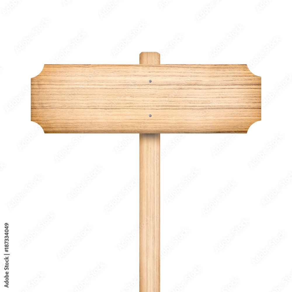 Wooden sign isolated on white. Wooden sign isolated on white.