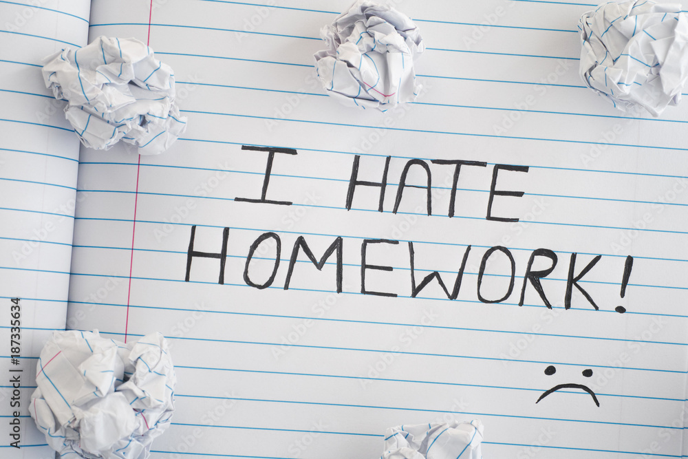 i hate homework que significa
