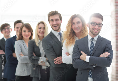 group of successful business people