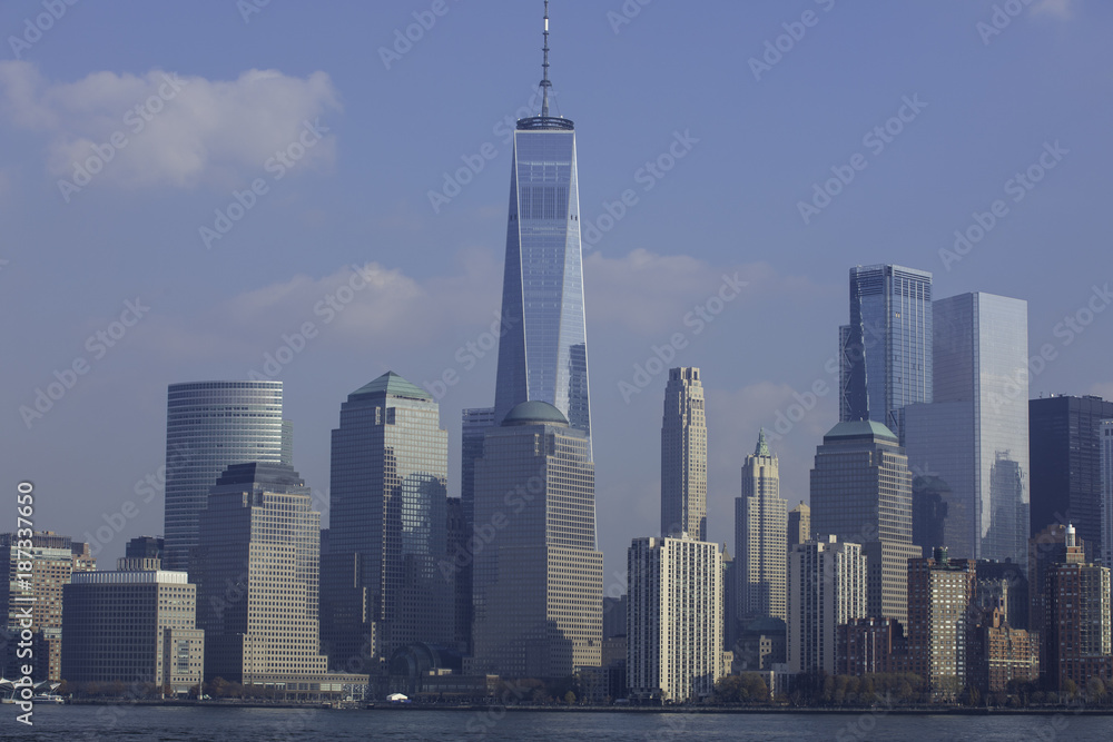 NYC SKYLINE CITYSCAPE TOWERS 