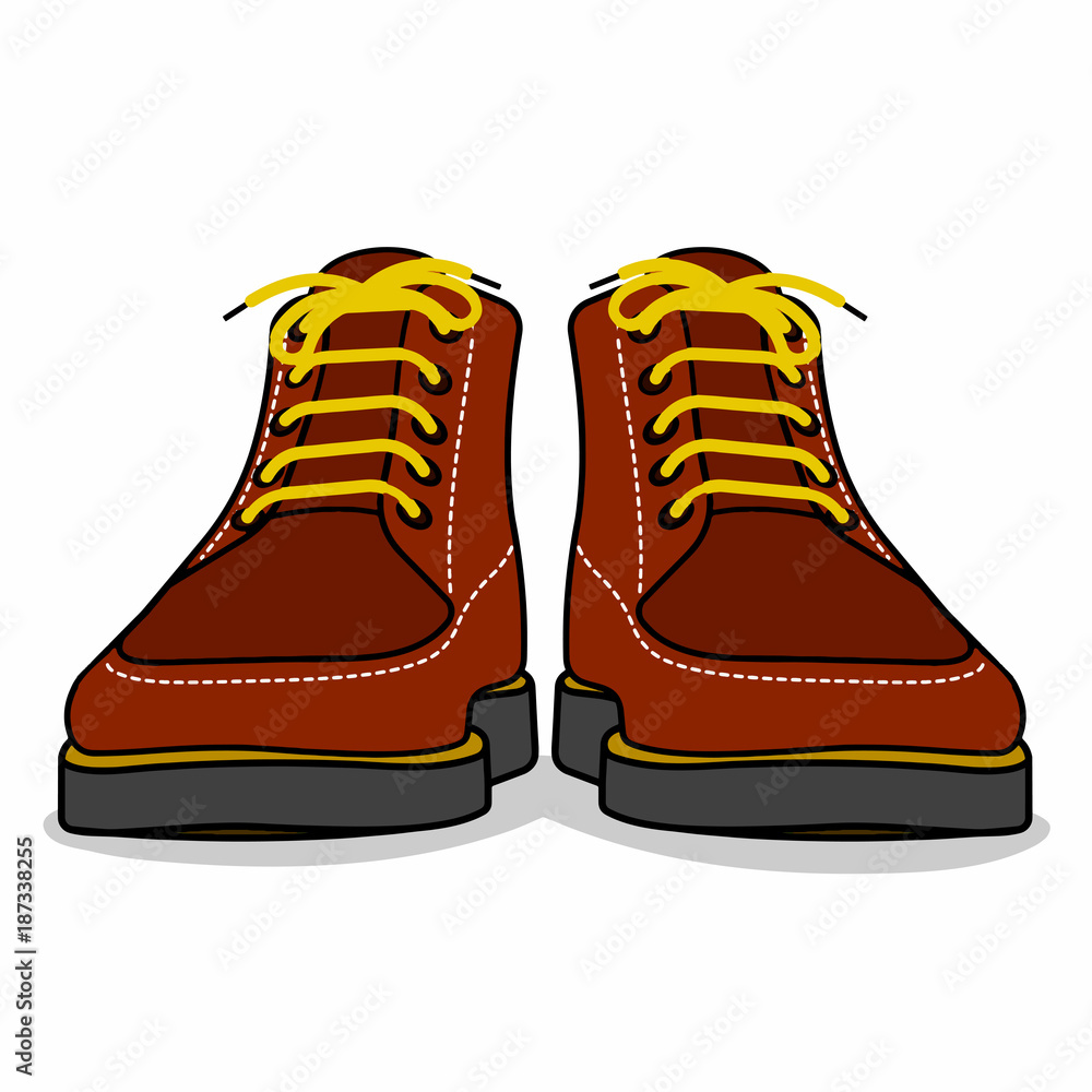 drawing of footwear vector illustration. drawing of footwear vector illustration.