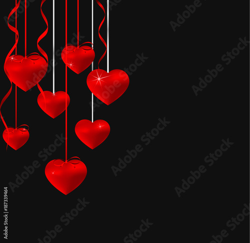 Design of card for Valentine's day