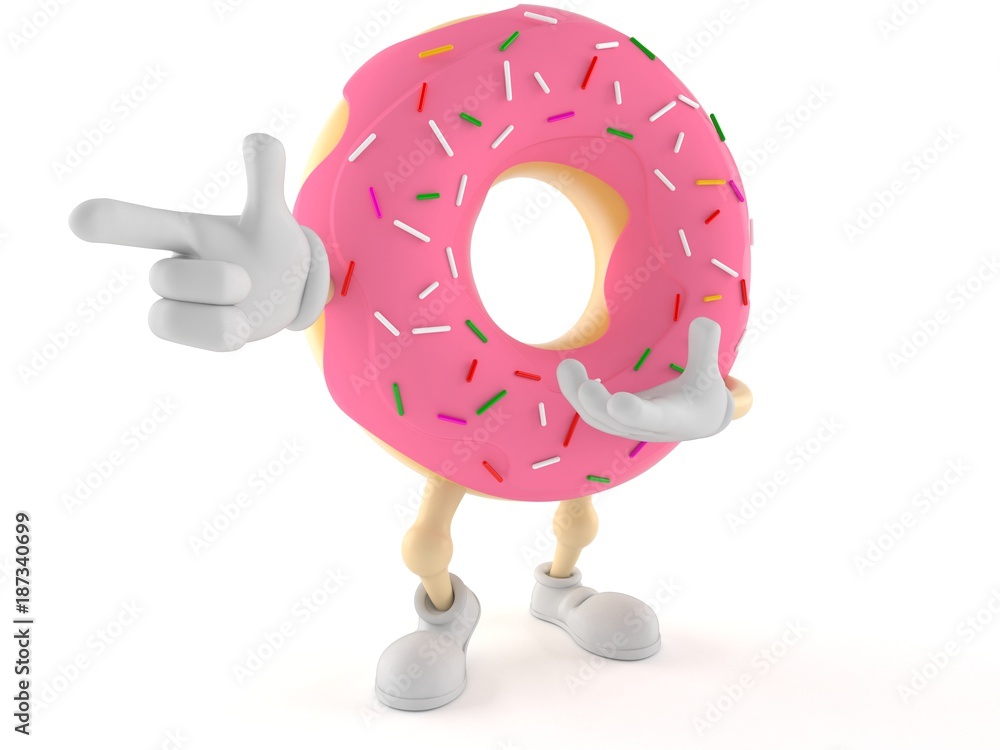 Fototapeta premium Donut character