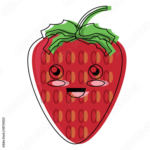 kawaii strawberry icon