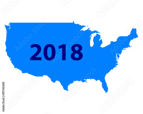 Karte der Usa 2018