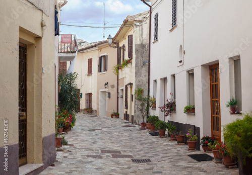   Old little italian street.