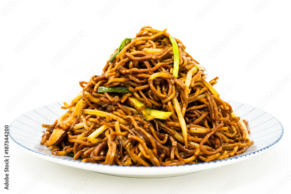 asian food noodles on the table