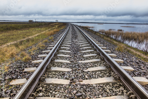 a single railway track