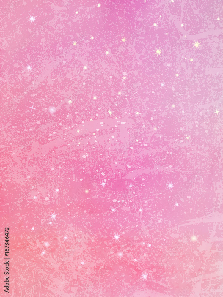 Romantic pink background for postcard or Valentine's Day. Vector