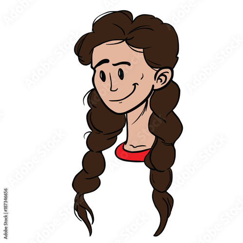 girl with long hair