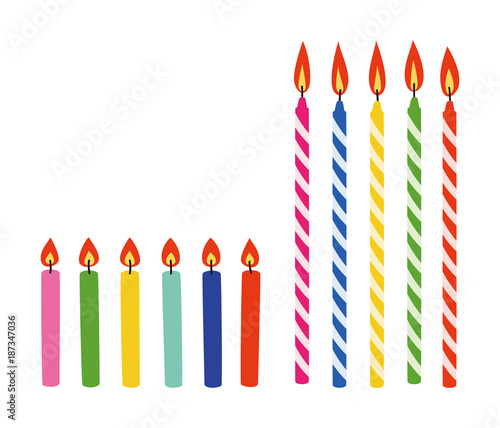 ろうそく イラストセット Stock ベクター Adobe Stock