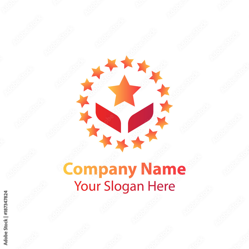 Obraz premium star logo design