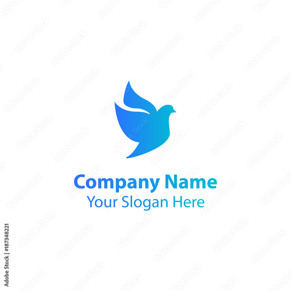 Fototapeta premium bird logo design, dove logo design