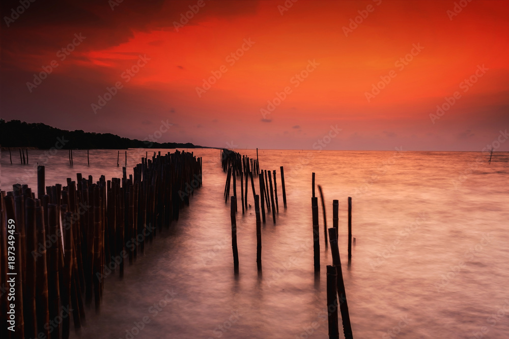 seascape at dawn in Thailand