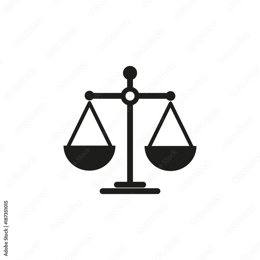 Scales of balance icon Scales of balance icon