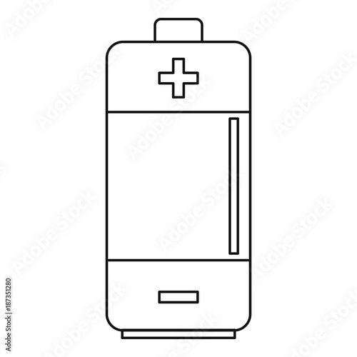 Battery icon, outline style