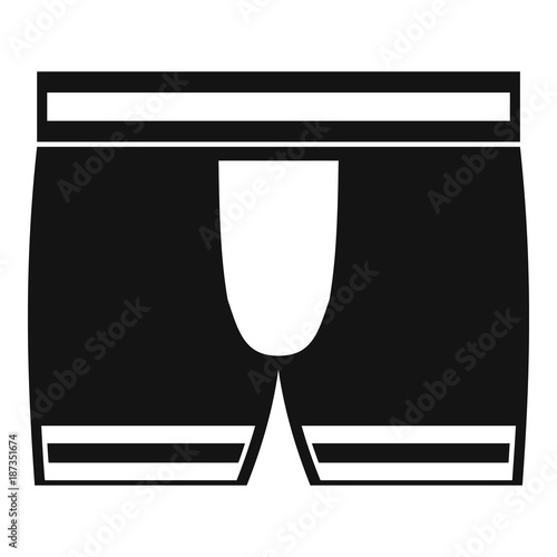 Man boxer briefs icon, simple style