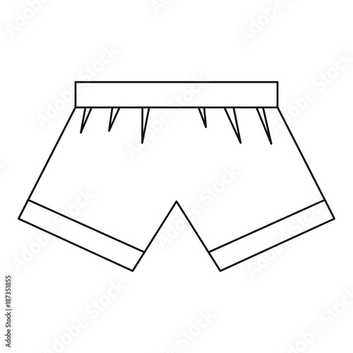 Boxer briefs icon, outline style