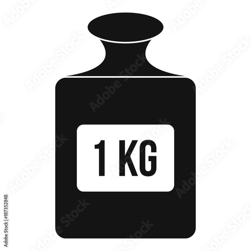 One kilogram weight pattern, simple style