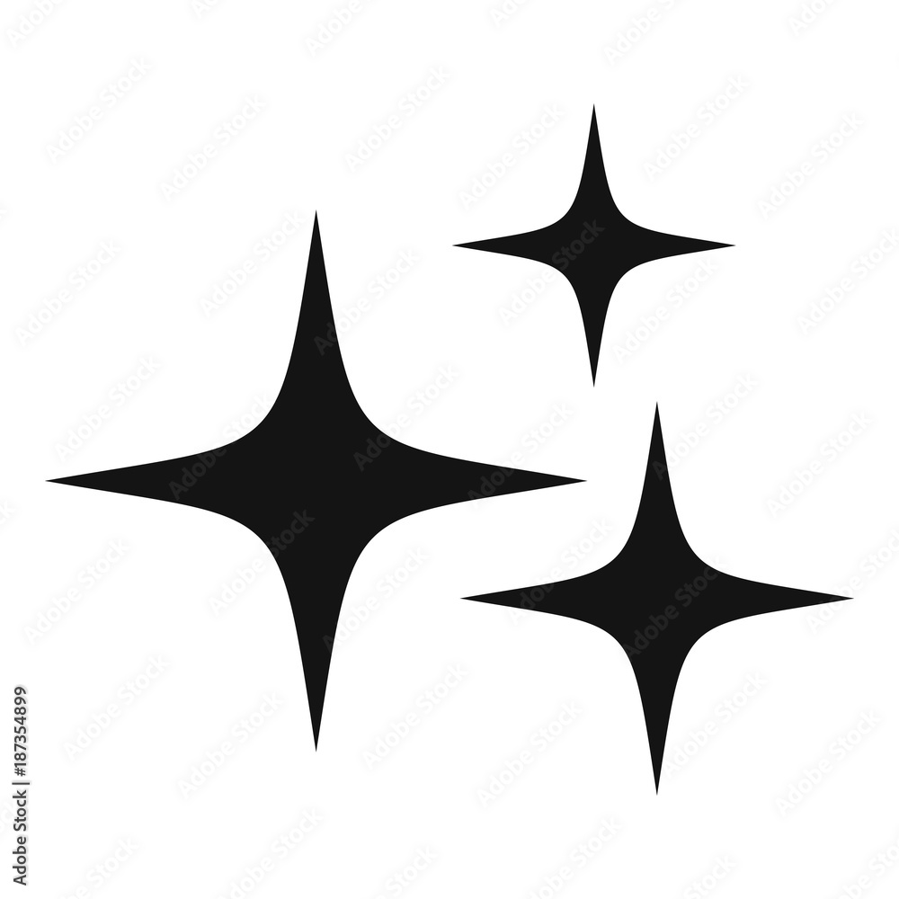Stars icon, simple style