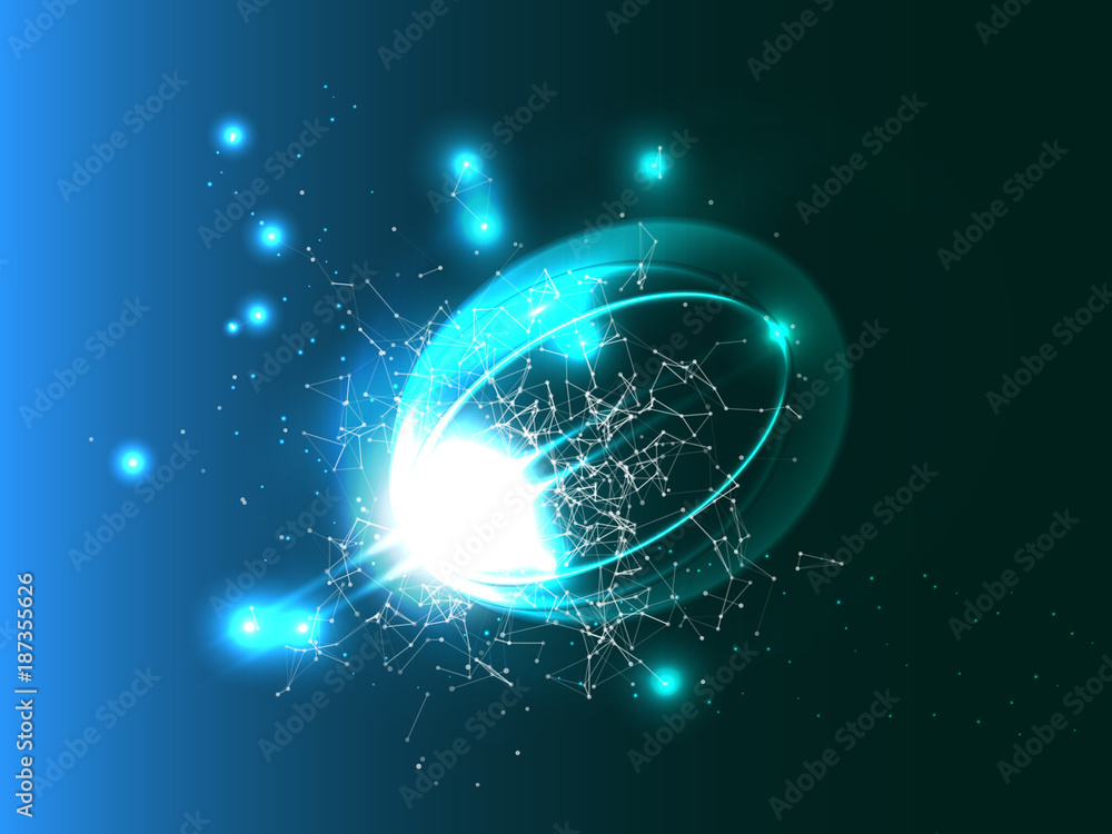 Abstract technology background. Vector futuristic illustration.