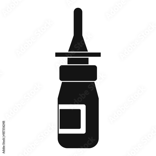Nasal drops icon, simple style