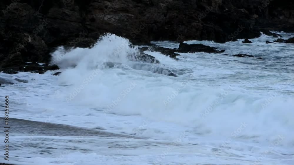 Waves of the sea in a swell along the coast
Waves of the sea in a swell along the coast