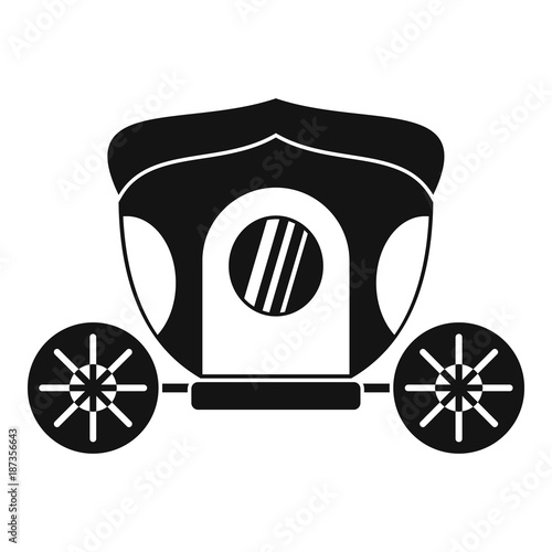 Brougham icon, simple style