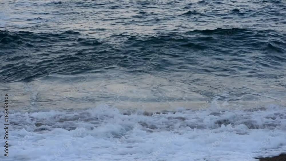 Waves of the sea in a swell along the coast
Waves of the sea in a swell along the coast