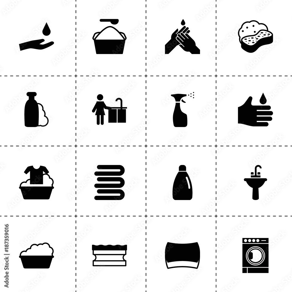 Soap icons. vector collection filled soap icons Soap icons. vector collection filled soap icons