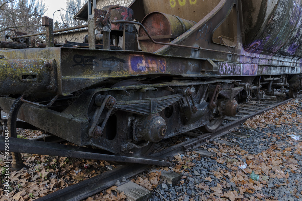 Urbex. Rusty and abandoned train cars. Urbex. Rusty and abandoned train cars.