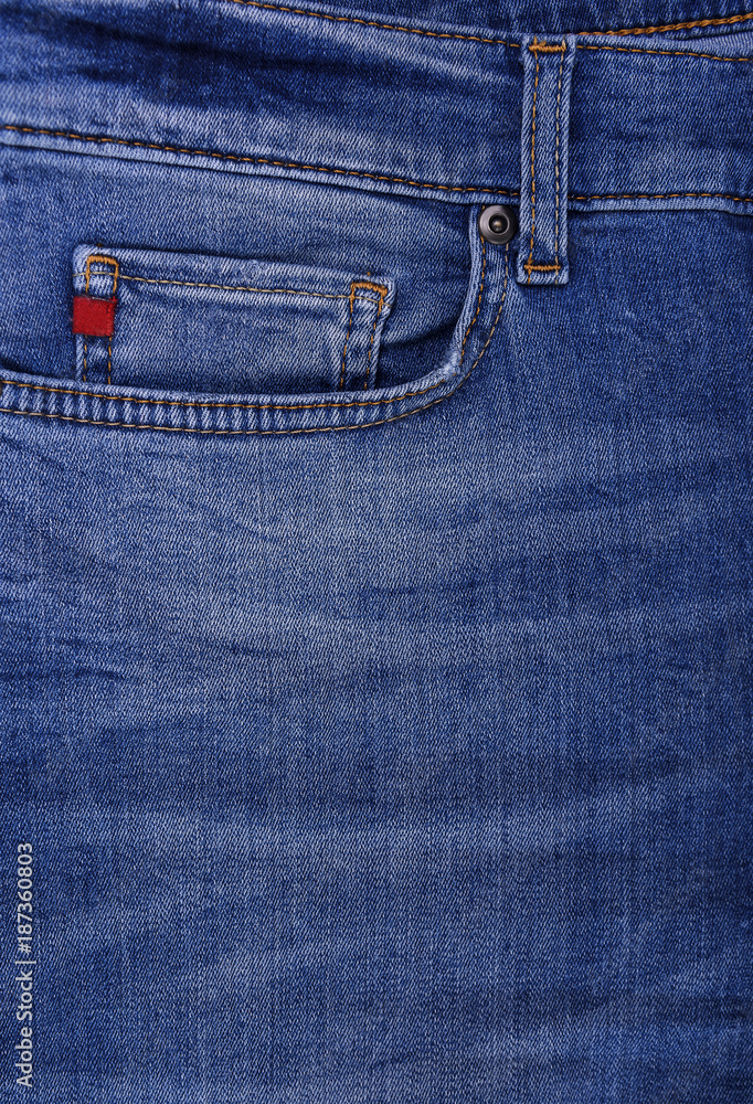 Jeans upper part of the pocket. Jeans upper part of the pocket.