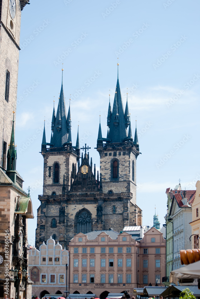 The Church of Our Lady before Tyn in Prague, Czech Republic