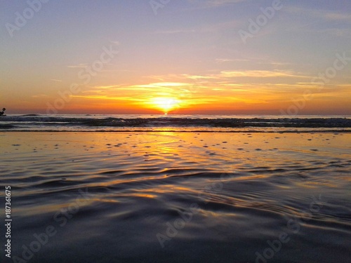 Albanian Sunset over sea