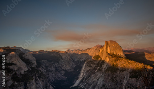 Sunset Yosemite valley