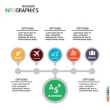 infographics business template elements