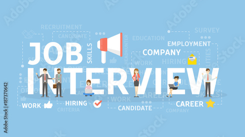 Job interview concept.