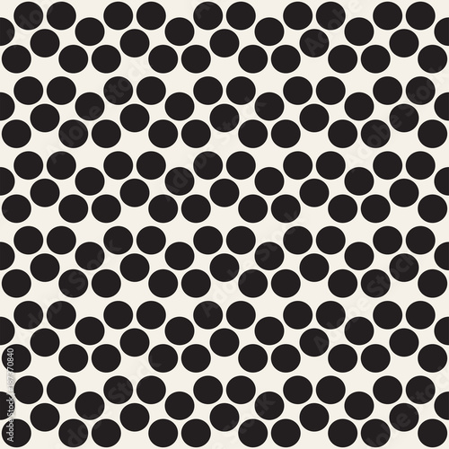 Vector seamless stripes pattern. Modern stylish texture with monochrome trellis. Repeating geometric hexagonal grid. Simple lattice graphic design.