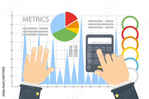 Metrics concept illustration.