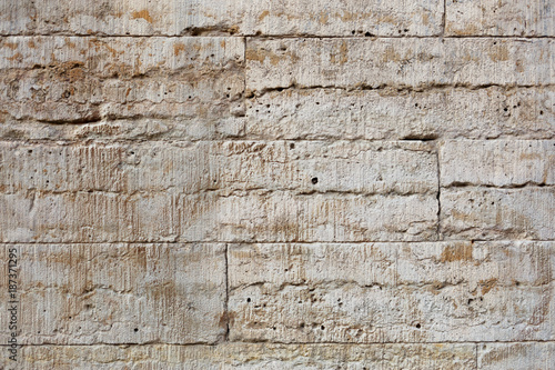 Background of stone wall texture. © jonnyslav