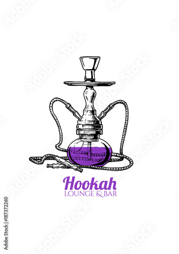 Vector illustration of hookah