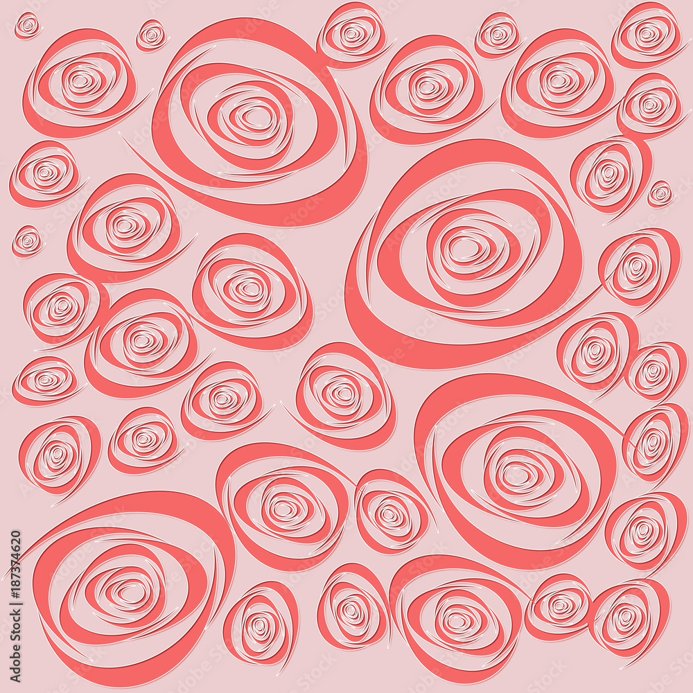 Pink Roses on pink background Pink Roses on pink background