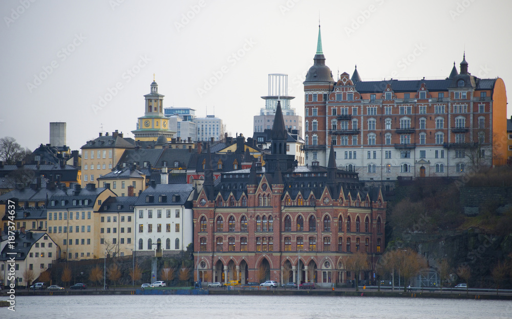 Landmarks in Sodermalm in Stockholm
