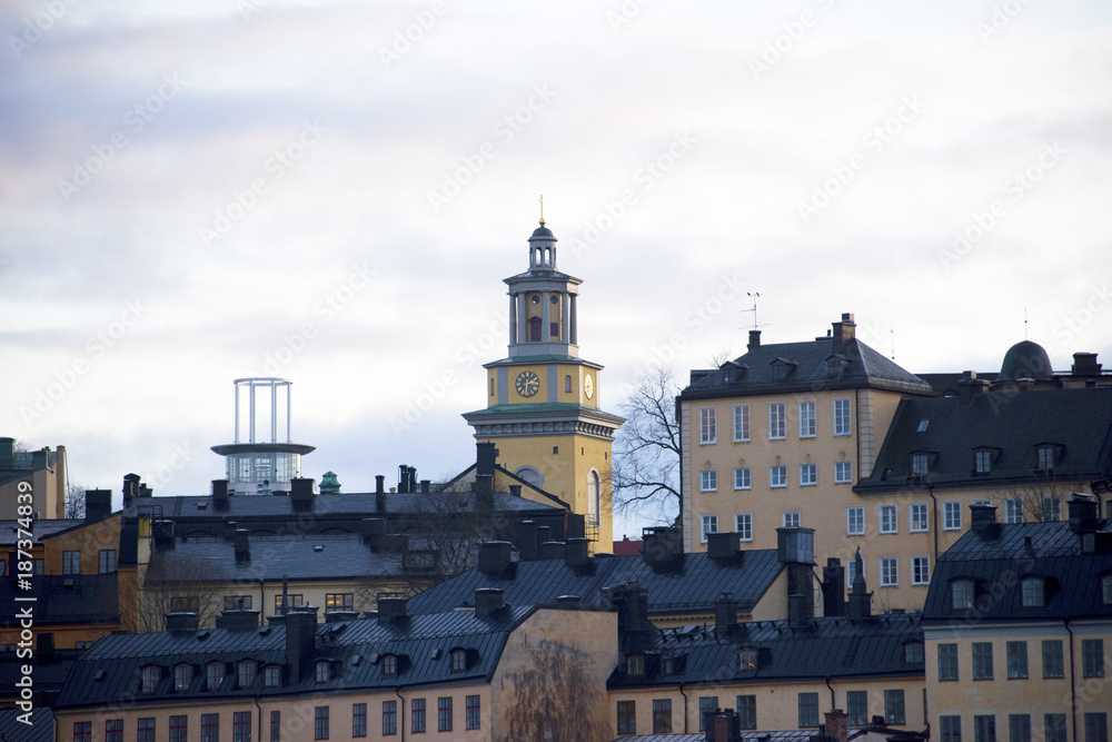 Landmarks at Sodermalm in Stockholm