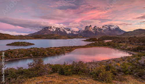 Fotografie, Tablou The Torres del Paine National Park