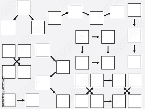 White topics diagram illustrated on gray background