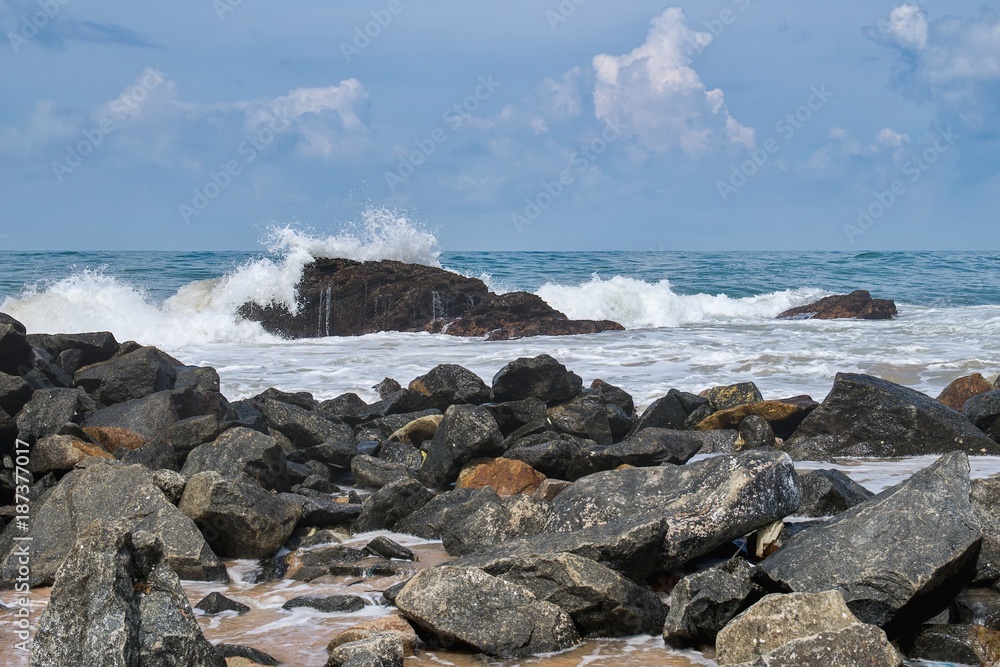 Coast of the Indian Ocean in Sri Lanka. Coast of the Indian Ocean in Sri Lanka.