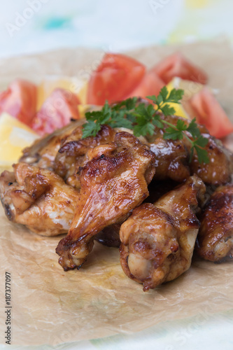 Texas style chicken wings