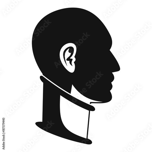 Cervical collar icon, simple style